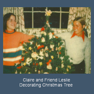 Leslie & Claire at Christmas