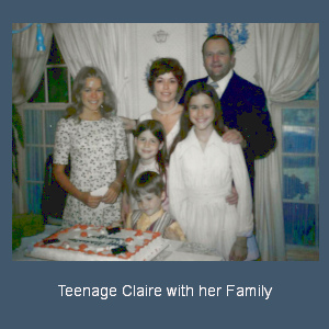 Teenage Claire & Family