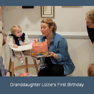 Lizzie's first birthday